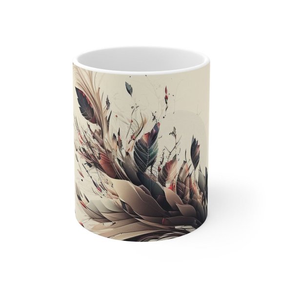 Mug for Coffee Lovers - Artistic and One-of-a-Kind Gift for Her/Him, 11 oz - Picture 1 of 10